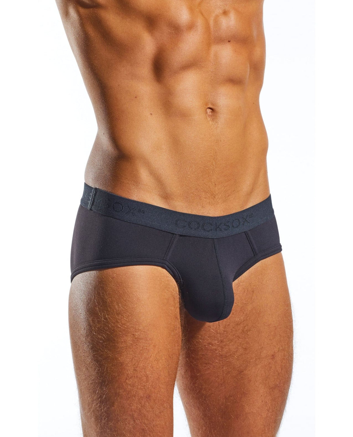 Cocksox - Contour Pouch Men's Sports Brief Underwear (Black) CherryAffairs