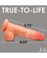 Curve Novelties - Jock Real Skin 20.3 cm Silicone Suction Dildo (Beige) CN1011 CherryAffairs
