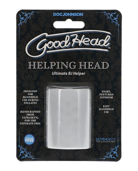 Doc Johnson - GoodHead Helping Head 5.1 cm Oral Masturbation Sleeve (Clear) DJ1213 CherryAffairs