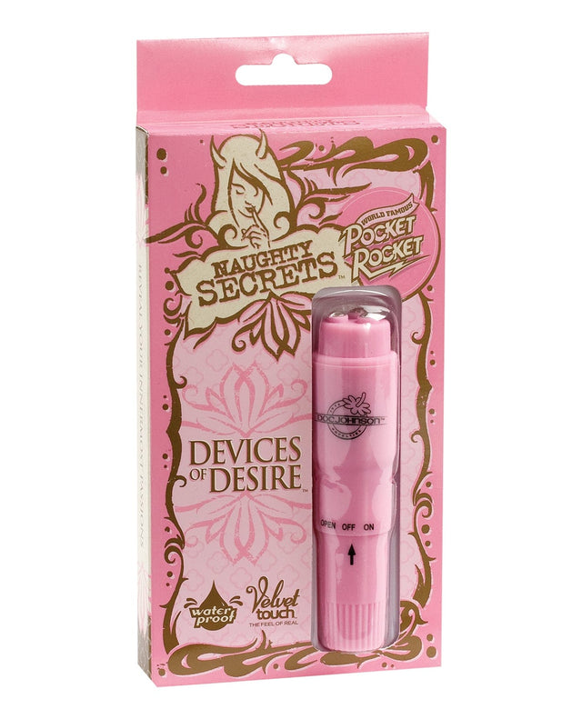 Doc Johnson - Naughty Secrets Pocket Rocket Bullet Vibrator (Pink) DJ1226 CherryAffairs