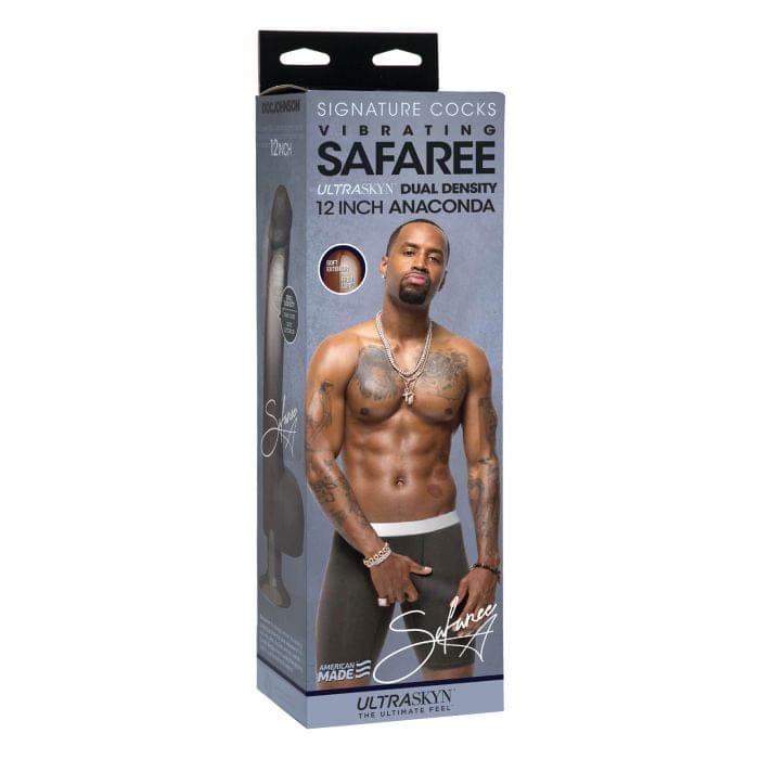 Doc Johnson - Signature Realistic Dildos ULTRASKYN 12" Realistic Dildo Vibrating withVac-U-Lock Suction Cup - Safaree… DJ1206 CherryAffairs