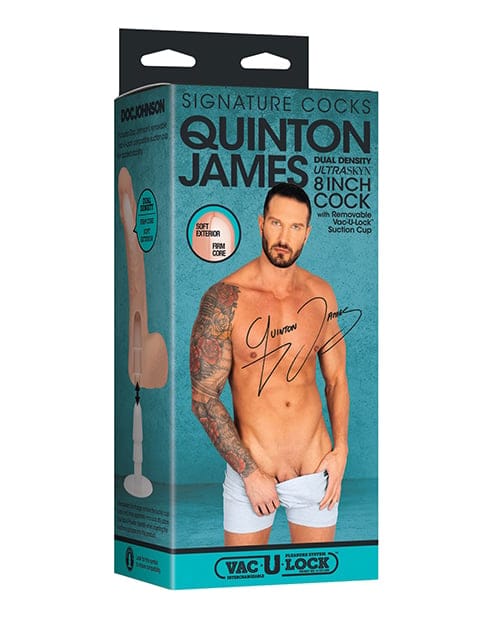 Doc Johnson - Signature Realistic Dildos ULTRASKYN 8" Realistic Dildo withRemovable Vac-U-Lock Suction Cup - Quinton… DJ1199 CherryAffairs