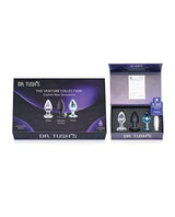 Dr. Tush's - Venture Glass, Metal & Vibrating Anal Plug Set (Multi Colour) DT1006 CherryAffairs