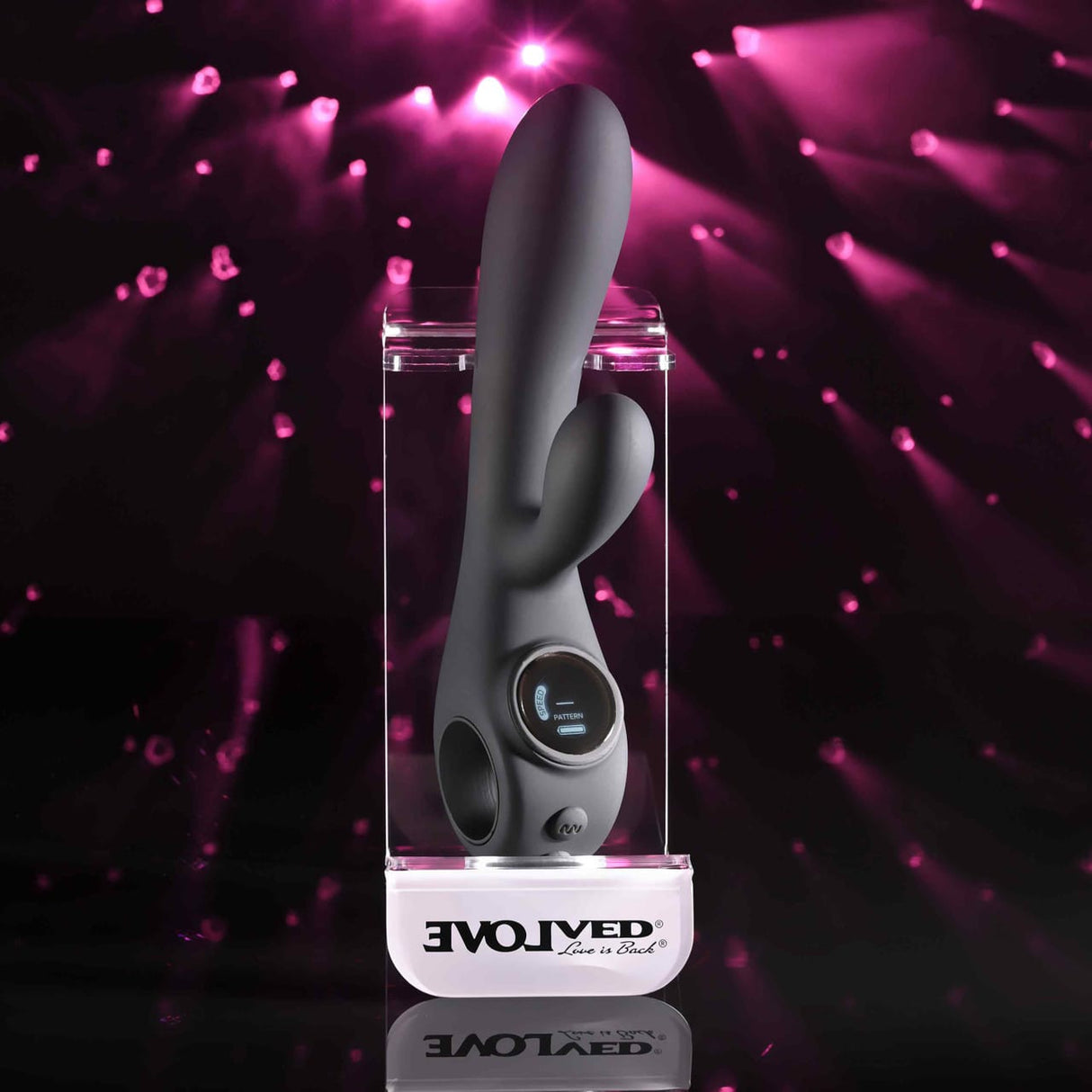 Evolved - Black Magic Rechargeable Dual-Stimulation Vibrator (Black) EV1218 CherryAffairs
