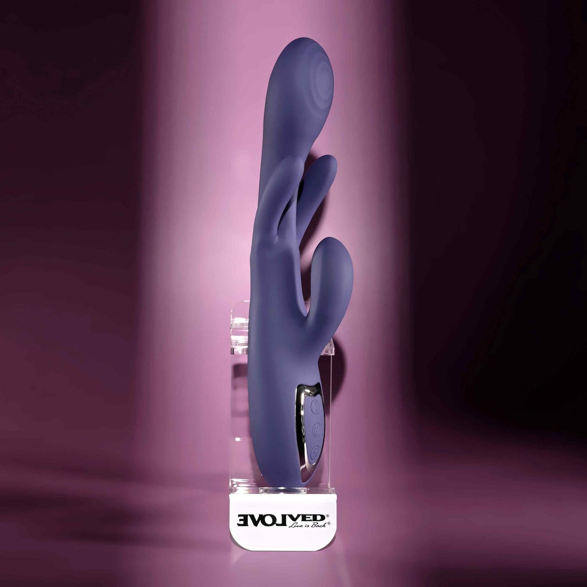 Evolved - Bow Down Rechargeable Rabbit Vibrator (Purple) EV1217 CherryAffairs