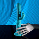 Evolved - Bunny Hop Suction-Base Thrusting Rabbit Vibrator (Blue) EV1215 CherryAffairs