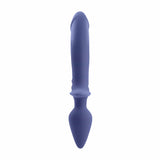 Evolved - Gender X Dual Defender Vibrating Anal Plug and Dildo (Blue) EV1130 CherryAffairs