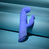 Evolved - Knock Knock Rechargeable Rabbit Vibrator (Blue) EV1219 CherryAffairs