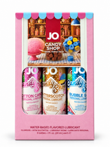 Chất bôi trơn gốc nước có hương vị System JO - Tri-Me Candy Shoppe, bộ 3 chai 3 × 30 ml