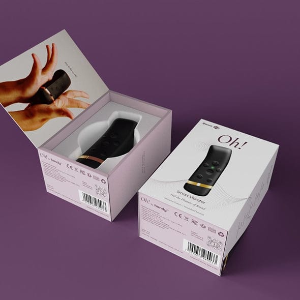 Handy - The Oh! Discreet App-Controlled Vibrator (Black) HD1008 CherryAffairs