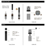 Hario - Smart G Electric Portable Mobile Mill Stick Handy Coffee Grinder EMSG-2B HR1021 CherryAffairs