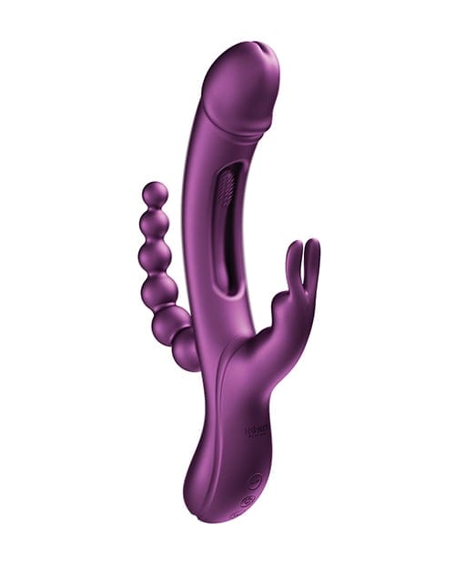 Honey Play Box - Trilux 4-in-1 Rabbit Vibrator with Anal Beads (Purple) OT1323 CherryAffairs
