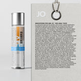 JO H2O Anal Thick Original 120ml back label, directions and ingredients