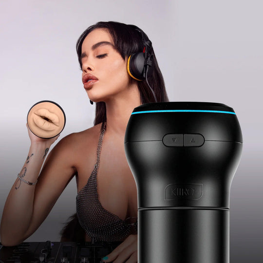 Kiiroo - PowerBlow + Feel Victoria June Máy thủ dâm miệng (Màu be)