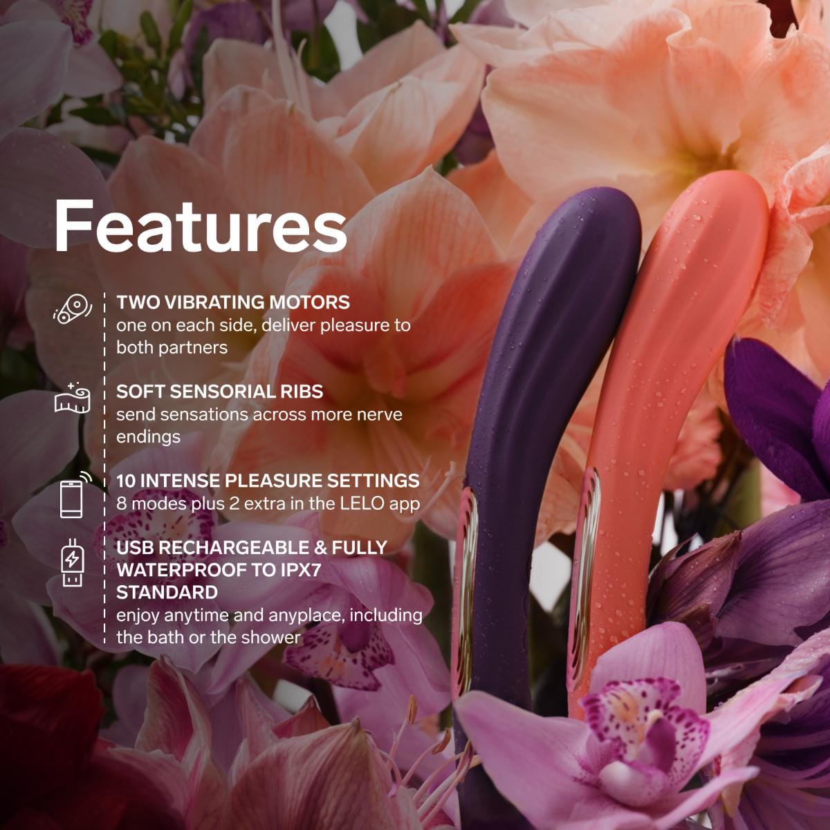 LELO - Boomerang App Controlled Dual Ended Vibrator CherryAffairs
