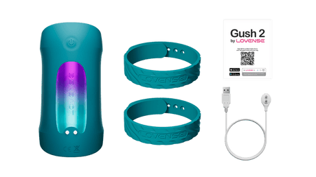Lovense - Gush 2 App-Controlled Glans Massager Stroker (Green) LOS1060 CherryAffairs