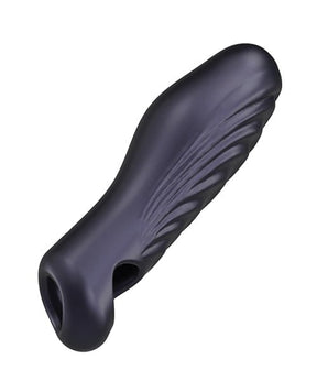 Manwan - RYZER Textured Penis Sleeve (Black) MW1002 CherryAffairs