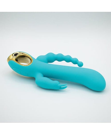 Natalie's Toy Box - Mighty Magic 3-in-1 Rabbit & Anal Beads Vibrator (Blue) NTB1001 CherryAffairs