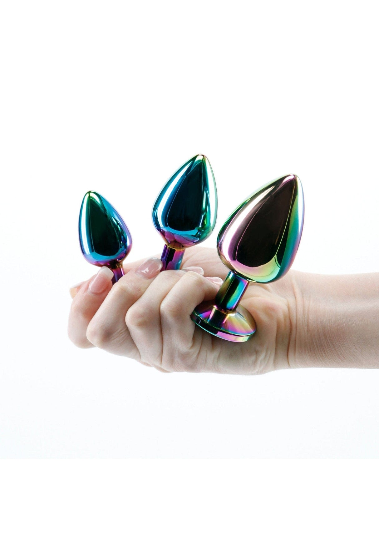NS Novelties - Rear Assets Rainbow Gem Aluminium Anal Trainer Kit NS1176 CherryAffairs