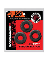 Oxballs - Bonemaker Night Edition Three-Piece Cock Ring Set OX1058 CherryAffairs
