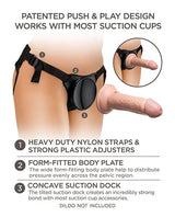 Pipedream - King Cock Elite Beginners Body Dock Strap On Harness (Black) PD2066 CherryAffairs
