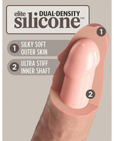 Pipedream - King Cock Elite Dual-Density Silicone Suction Dildo (Beige) CherryAffairs
