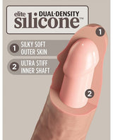 Pipedream - King Cock Elite Dual-Density Silicone Suction Dildo (Beige) CherryAffairs