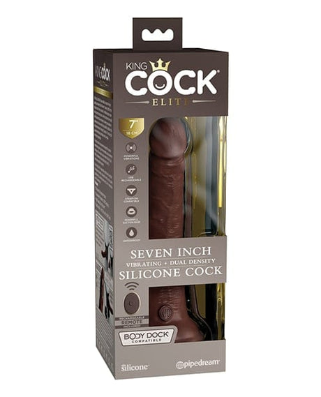 Pipedream - King Cock Elite Vibrating Silicone Suction Dildo PD2094 CherryAffairs