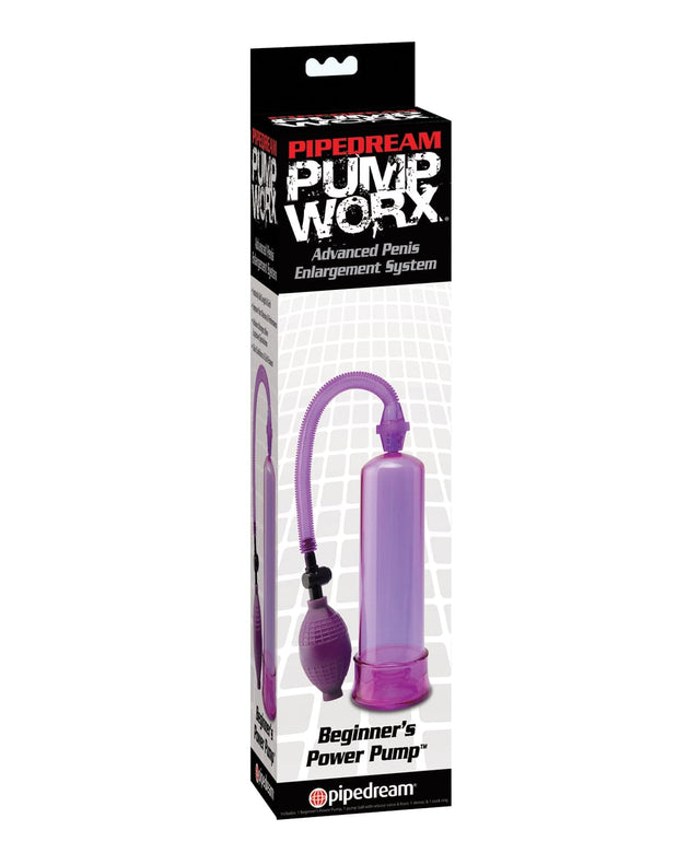 Pipedream - Pump Worx Beginners Manual Penis Pump (Purple) PD2080 CherryAffairs