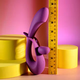 Playboy - Cha Cha Slide Adjustable Rechargeable Rabbit Vibrator (Purple) PLB1030 CherryAffairs