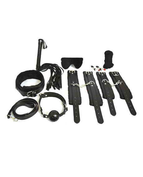 Plesur - Everything Bondage 12-Piece BDSM Kit (Black) OT1318 CherryAffairs