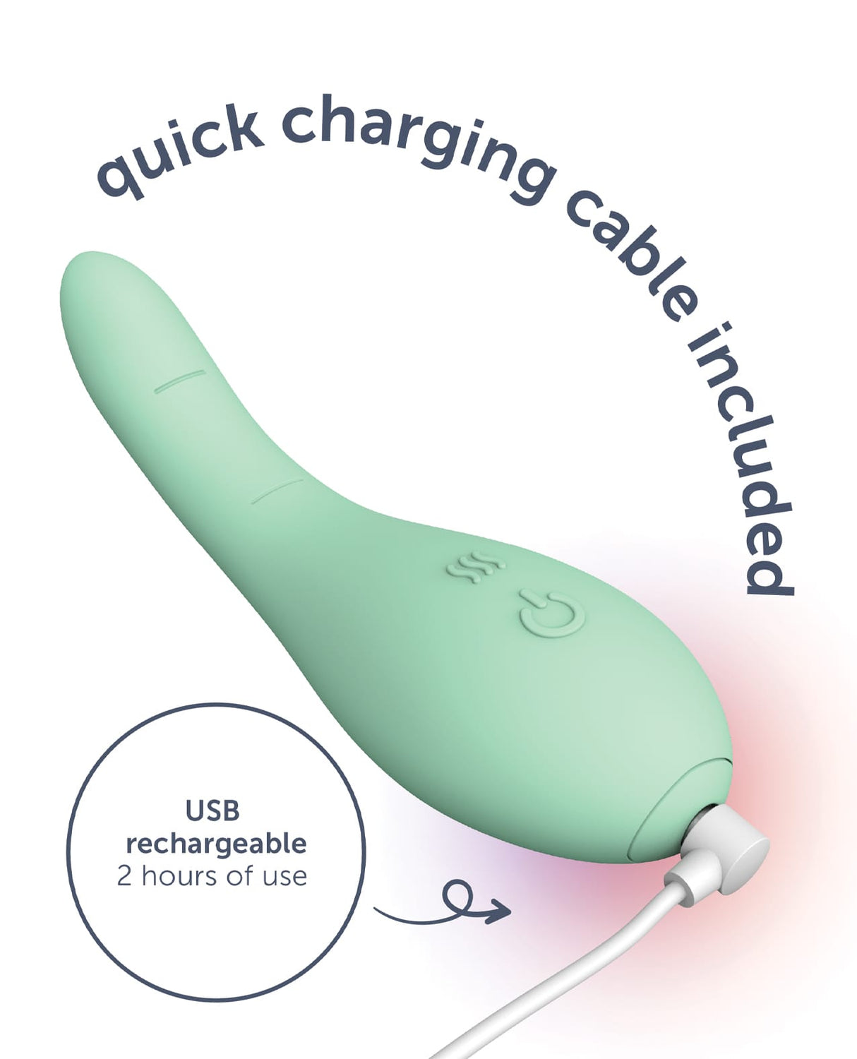 plusOne - Petite Heated Vibrating Pelvic Floor Therapy Wand PO1014 CherryAffairs
