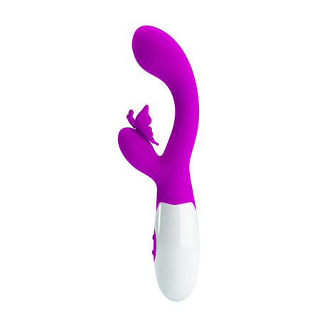 Pretty Love - Butterfly Kiss Rabbit Vibrator (Pink) PL1142 CherryAffairs