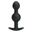 Pretty Love - Heavy Balls Silicone Butt Plug (Black) PL1130 CherryAffairs