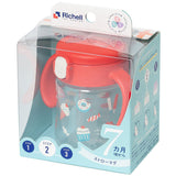 Richell - T.L.I Baby Stage 2 Try Straw Clear Training Water Bottle Mug    Baby Water Bottle