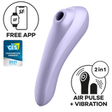 Satisfyer - Dual Pleasure App-Controlled Clitoral Air Stimulator Vibrator CherryAffairs