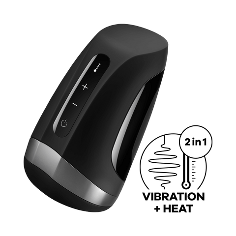 Satisfyer - Men Heat Vibration Masturbator (Black)