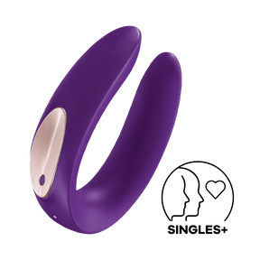 Satisfyer - Partner Plus Couple Vibrator (Purple) - CherryAffairs.sg