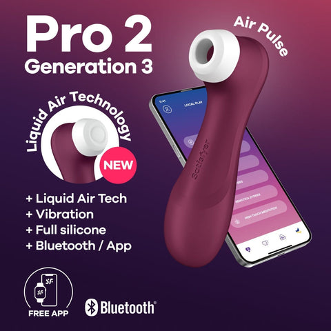 Satisfyer - Máy Kích Thích Hơi Đầu Ti Thế Hệ 3 Pro 2 Điều Khiển Qua Ứng Dụng
