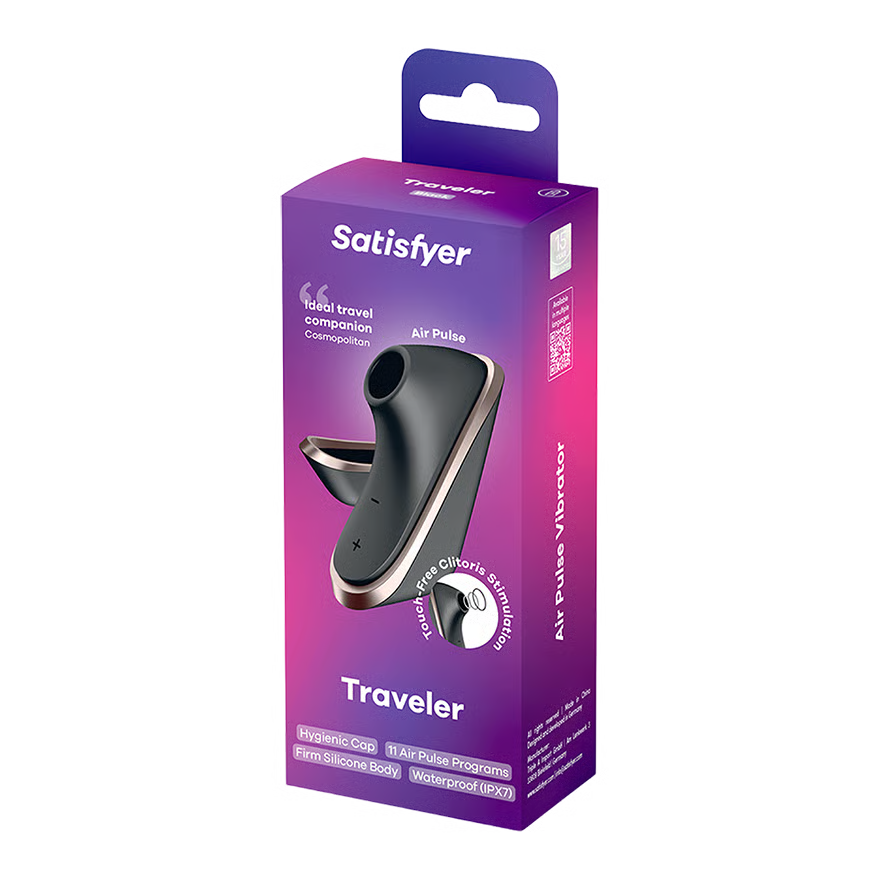 Satisfyer - Pro Traveler - Máy kích thích âm vật bằng khí (Đen)