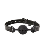 Sportsheets - Saffron Breathable Silicone Ball Gag (Black) SS1084 CherryAffairs