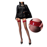 Stylish Avenue - Simple Garter Stockings with Silicone Stoppers CherryAffairs