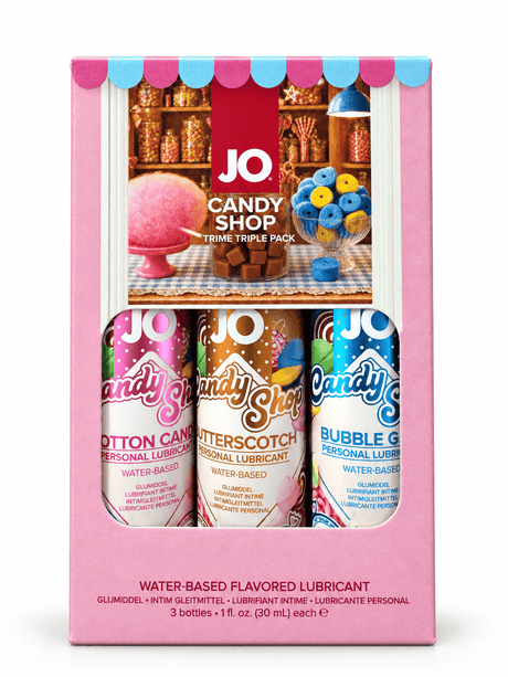 System JO - Tri-Me Candy Shoppe Flavoured Water-Based Lubricant Triple Pack 3 × 30 ml SJ1250 CherryAffairs