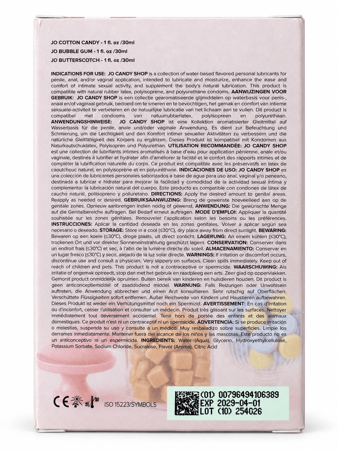 System JO - Tri-Me Candy Shoppe Flavoured Water-Based Lubricant Triple Pack 3 × 30 ml SJ1250 CherryAffairs