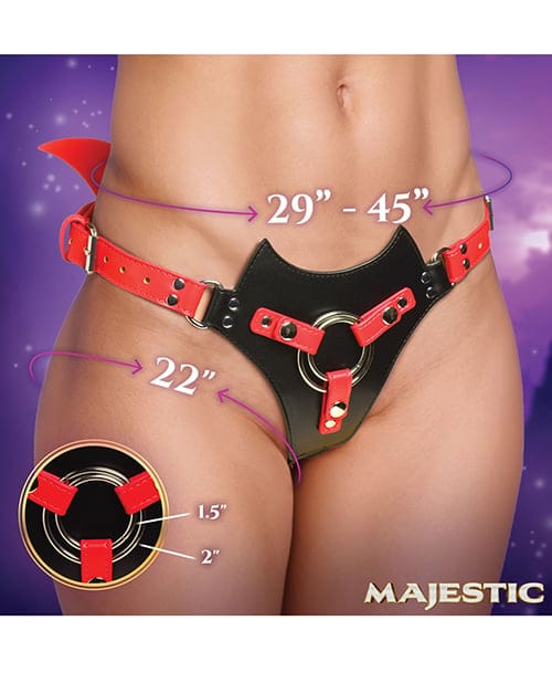 XR Brands - Majestic Maelith Strap-On Harness (Black) XR1110 CherryAffairs