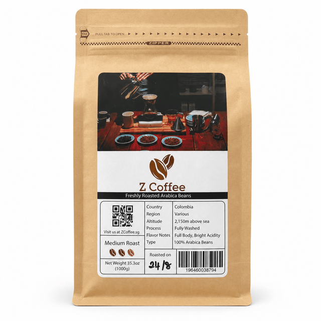 ZUSH Coffee - Specialty Coffee Beans , 100% Arabica, Batch Roasted. COLOMBIA ZUSH1701 CherryAffairs