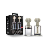 Blush Novelties - Temptasia Clit and Nipple Large Twist Suckers Set of 2 (Clear) BN1090 CherryAffairs