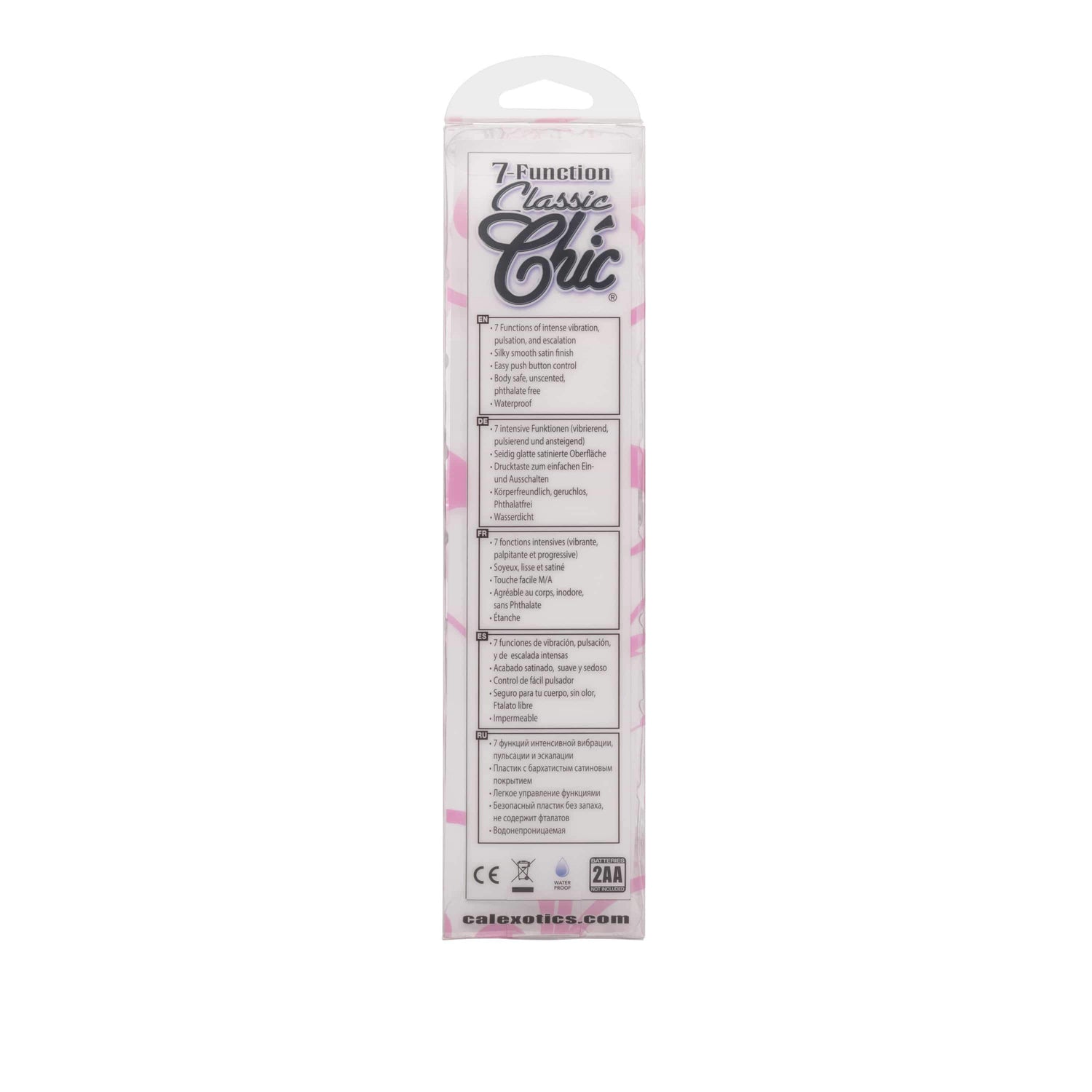 California Exotics - 7 Function Classic Chic Standard G Spot Vibrator (Purple) CE1773 CherryAffairs