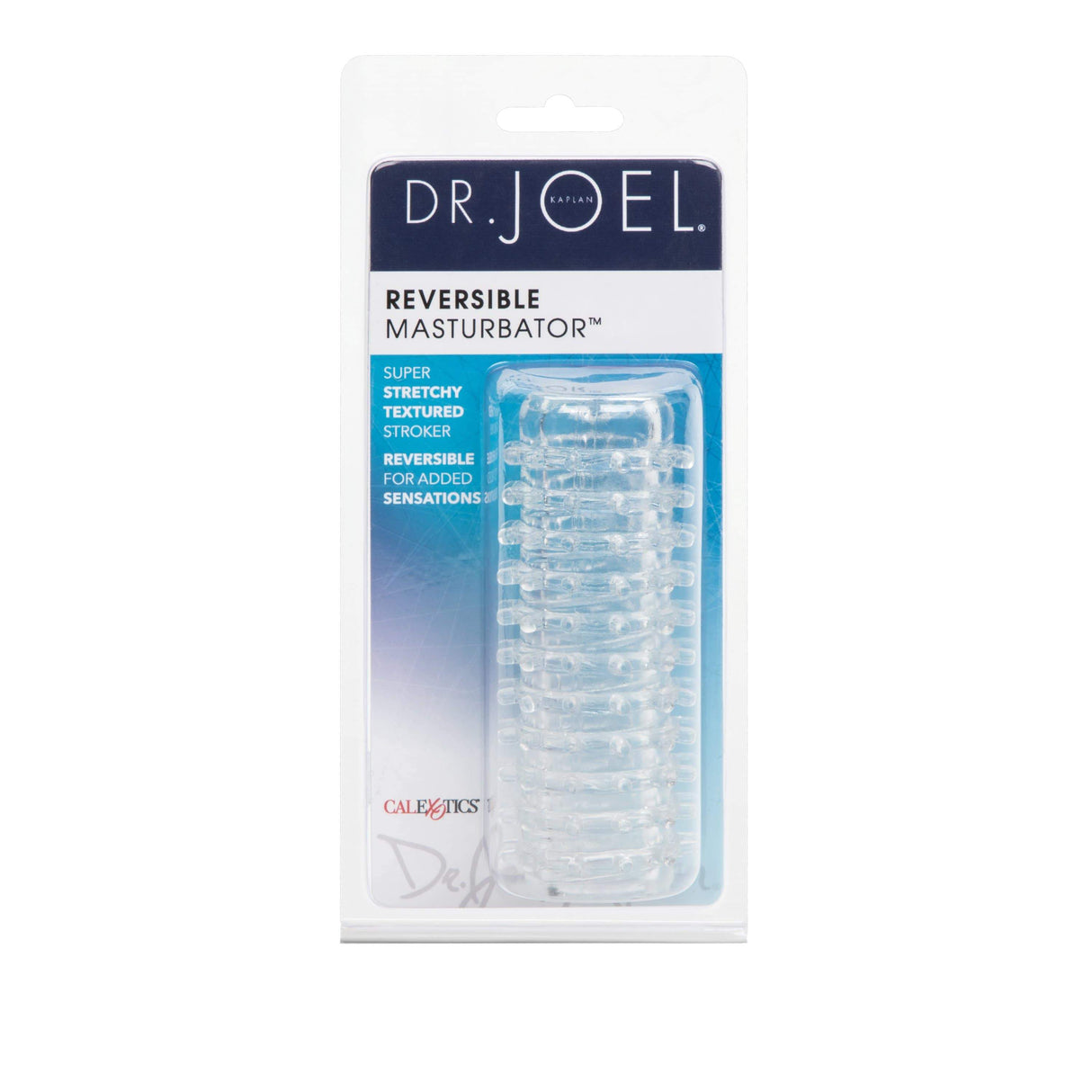 California Exotics - Dr Joel Kaplan Reversible Masturbator (Clear) CE1839 CherryAffairs