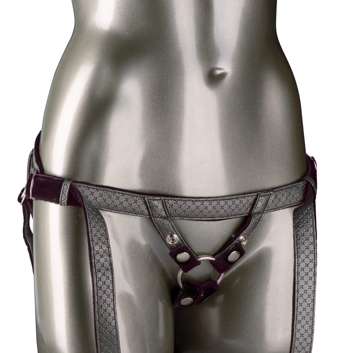California Exotics - Her Royal Harness The Regal Duchess Strap On (Black) CE1758 CherryAffairs